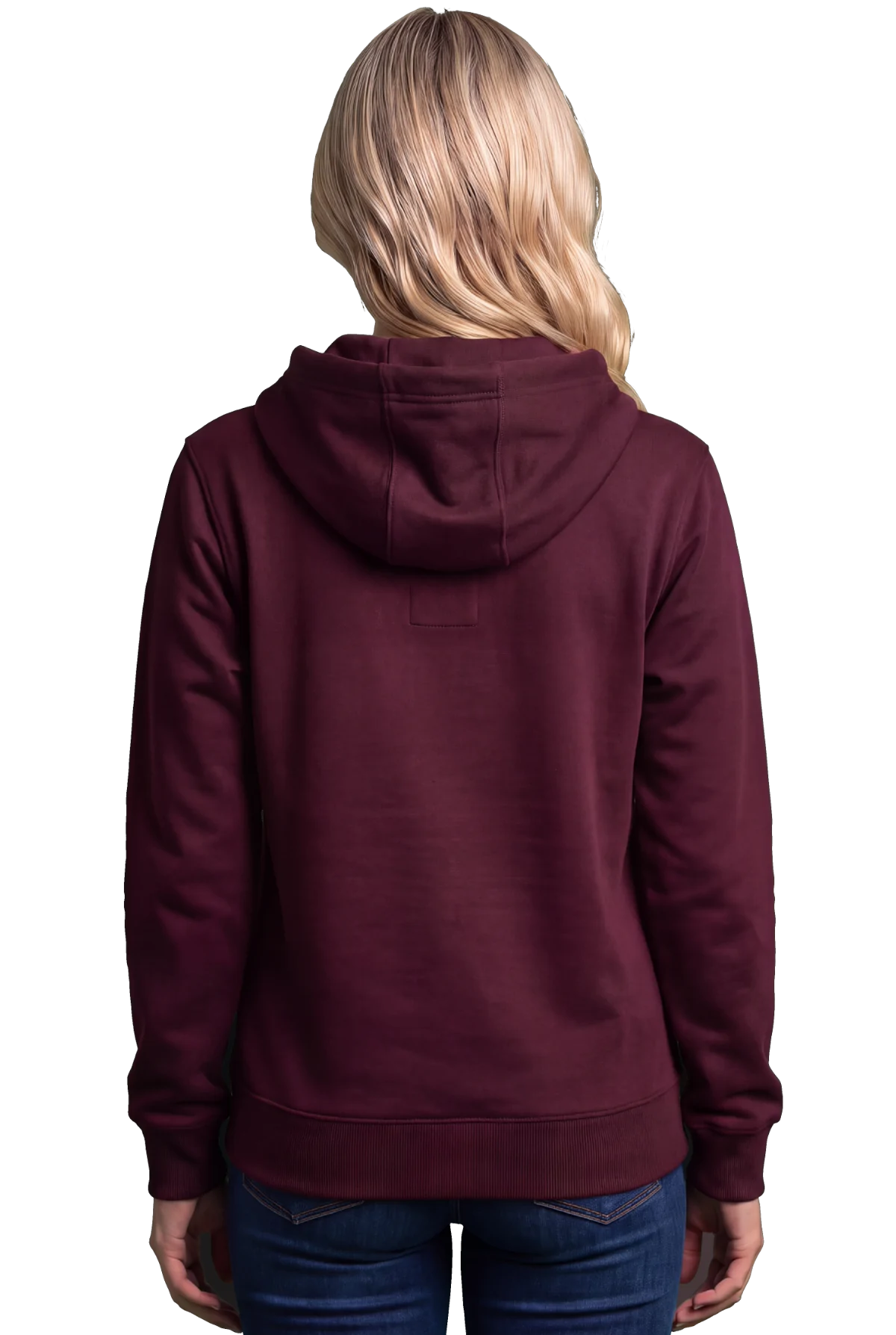 Winnie ring Hoodie, Maroon Chunk Chunk hoodie, mockup, back